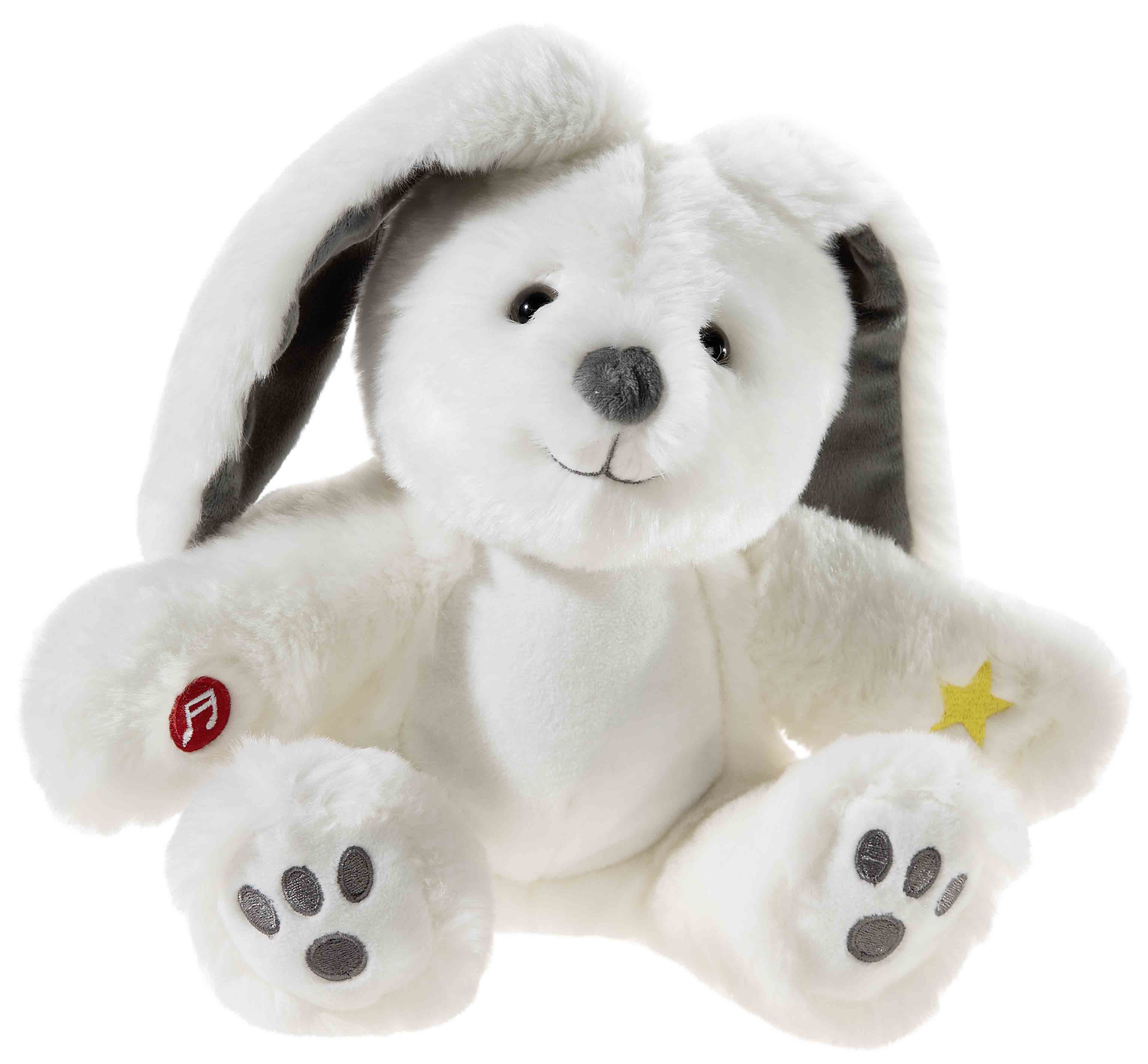 Heunec Hase MusiLEDi 20 cm creme  - Plüsch Hase in der Farbe creme mit Musik und Nachtlicht 