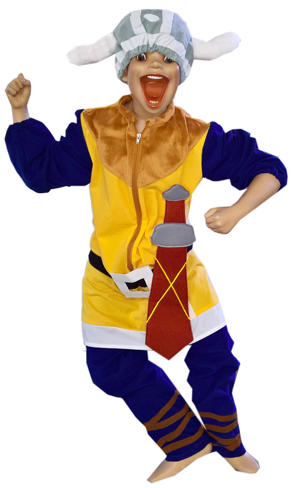 Heunec - das Kinder Wikinger-Kostüm ist in der Farbe gelb-blau erhältlich