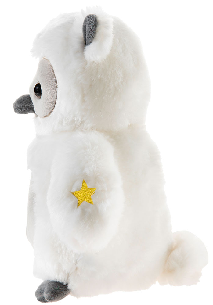 Eule MusiLEDi 20 cm - seitlich links Heunec Eule MusiLEDi 20 cm - Plüschtier Eule in creme mit Musik und Nachtlicht
