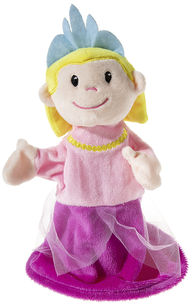 Heunec Handspielpuppe Prinzessin im pink-rosanem Kleid in der 30cm Ausführung