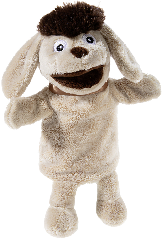 Hund Moppi Handpuppe 