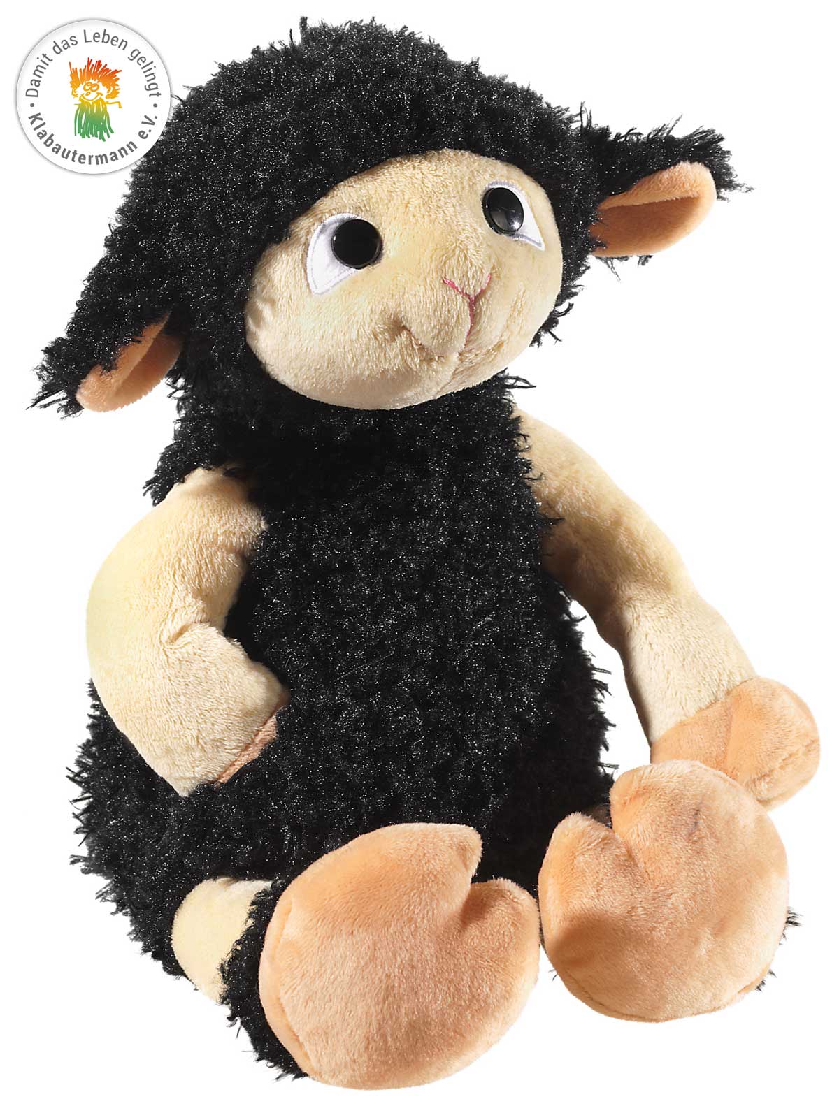 Heunec Blacky Moonlight in 35cm - das schwarze Schaf mit hellen Beinen und der Freund von Wolly Shunshine.