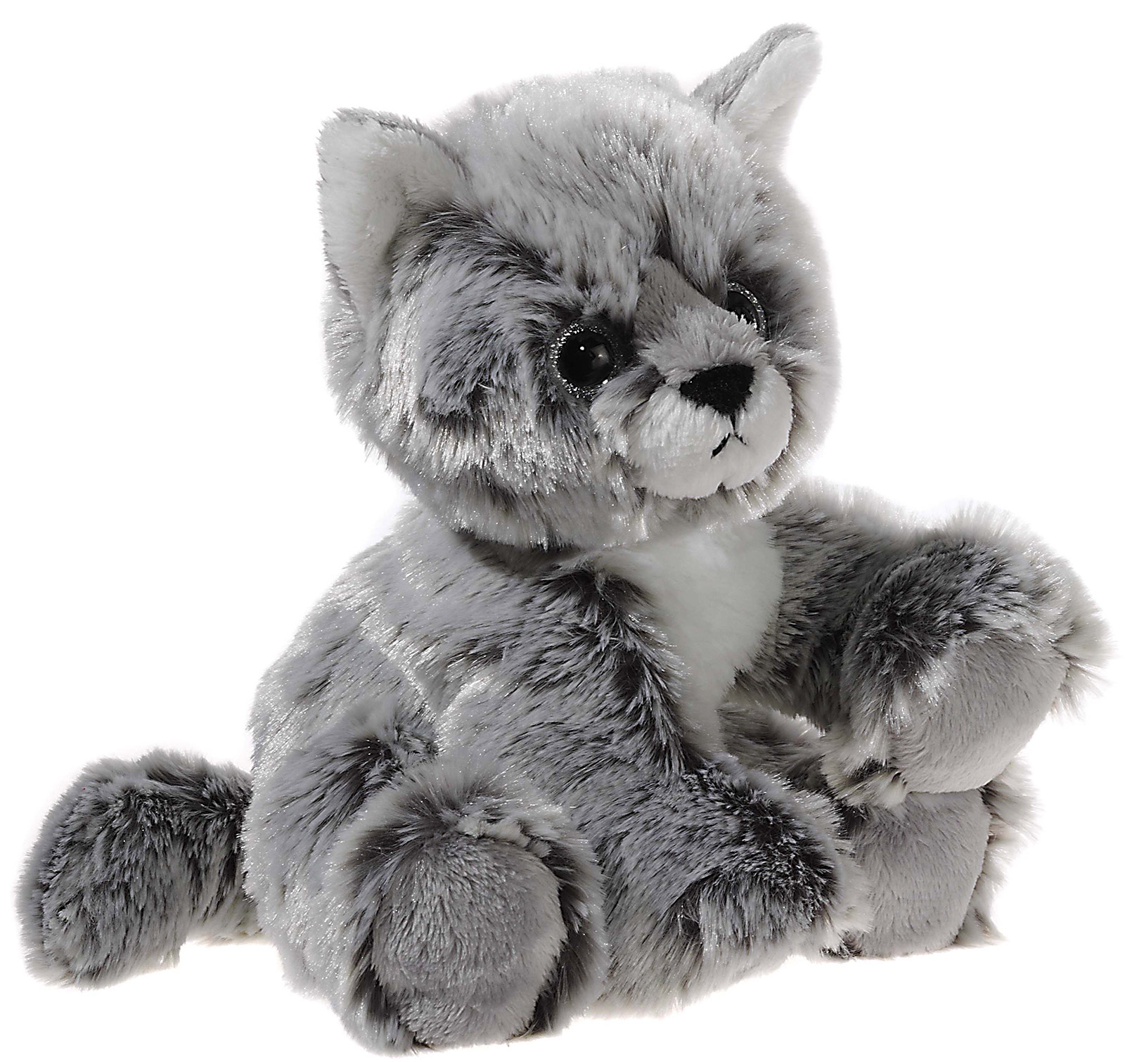 Heunec Glitter Kitty 20cm -  Plüsch Katzenbaby graumeliert mit Glitzeraugen