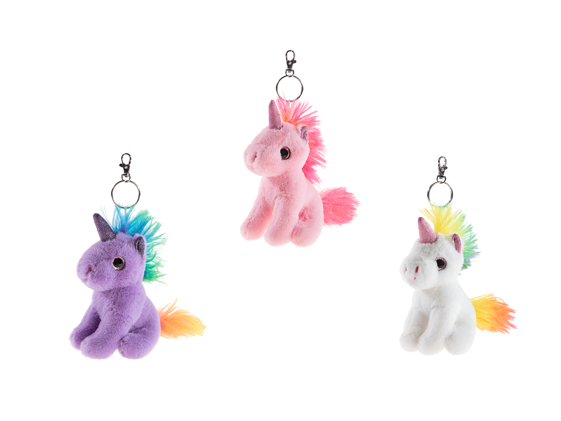 Schlüsselanhänger Einhorn Lila 8cm