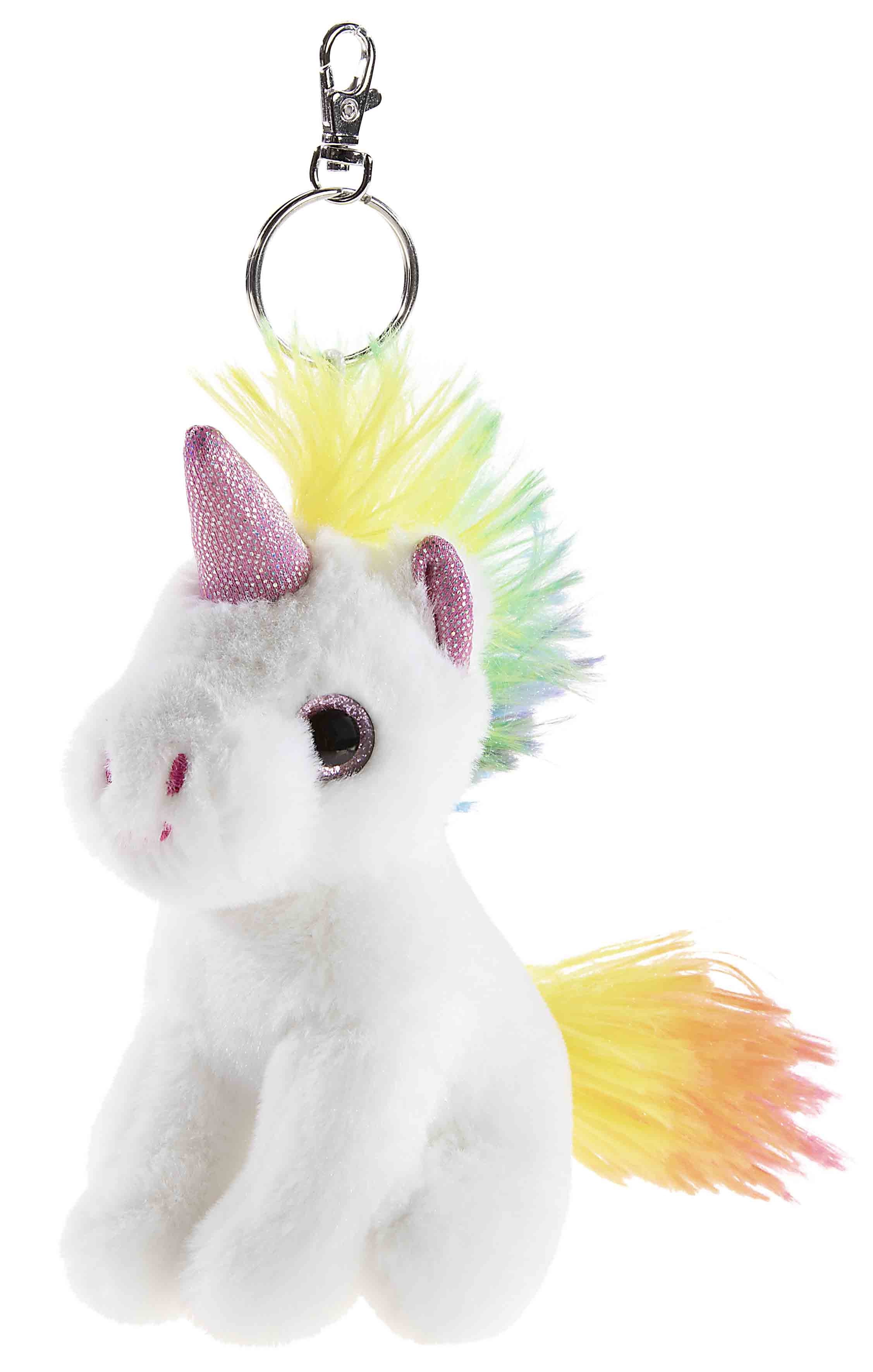 Schlüsselanhänger Einhorn Weiß 8cm