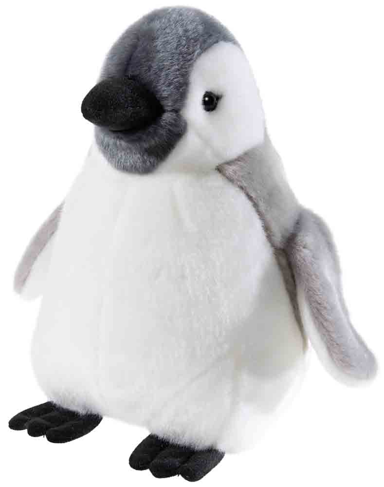 Heunec Misanimo Baby Pinguin 25cm - Plüschtier Pinguin in weiß-grauem Plüschfell mit niedlichem Gesicht