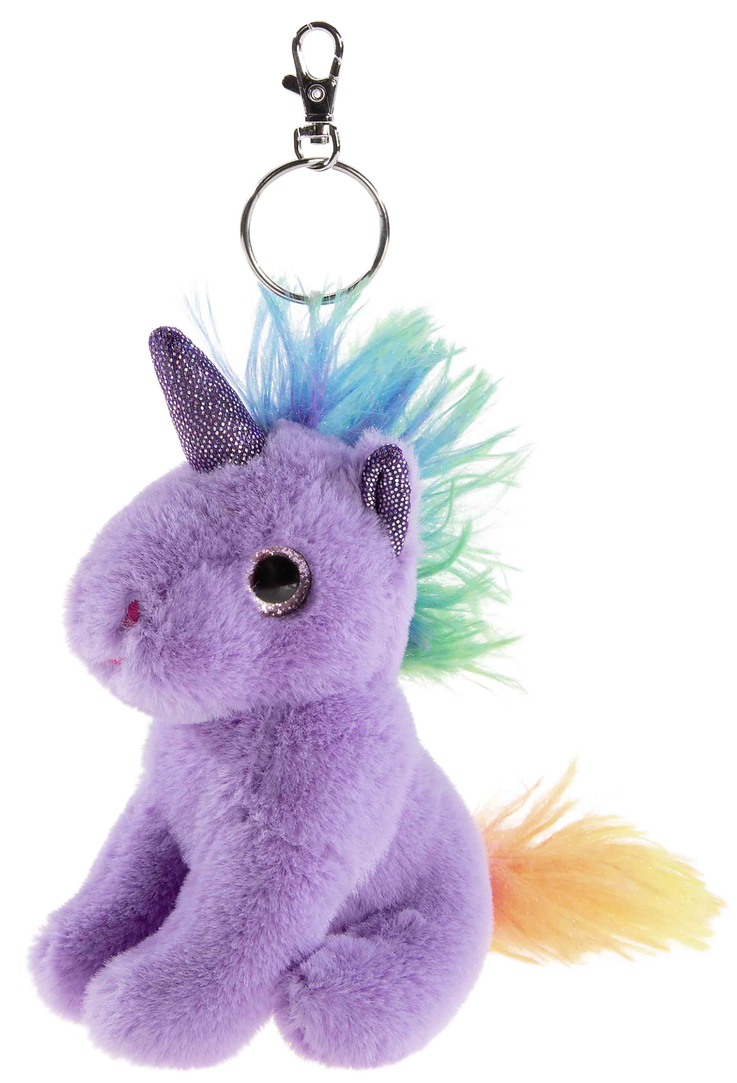 Schlüsselanhänger Einhorn Lila 8cm
