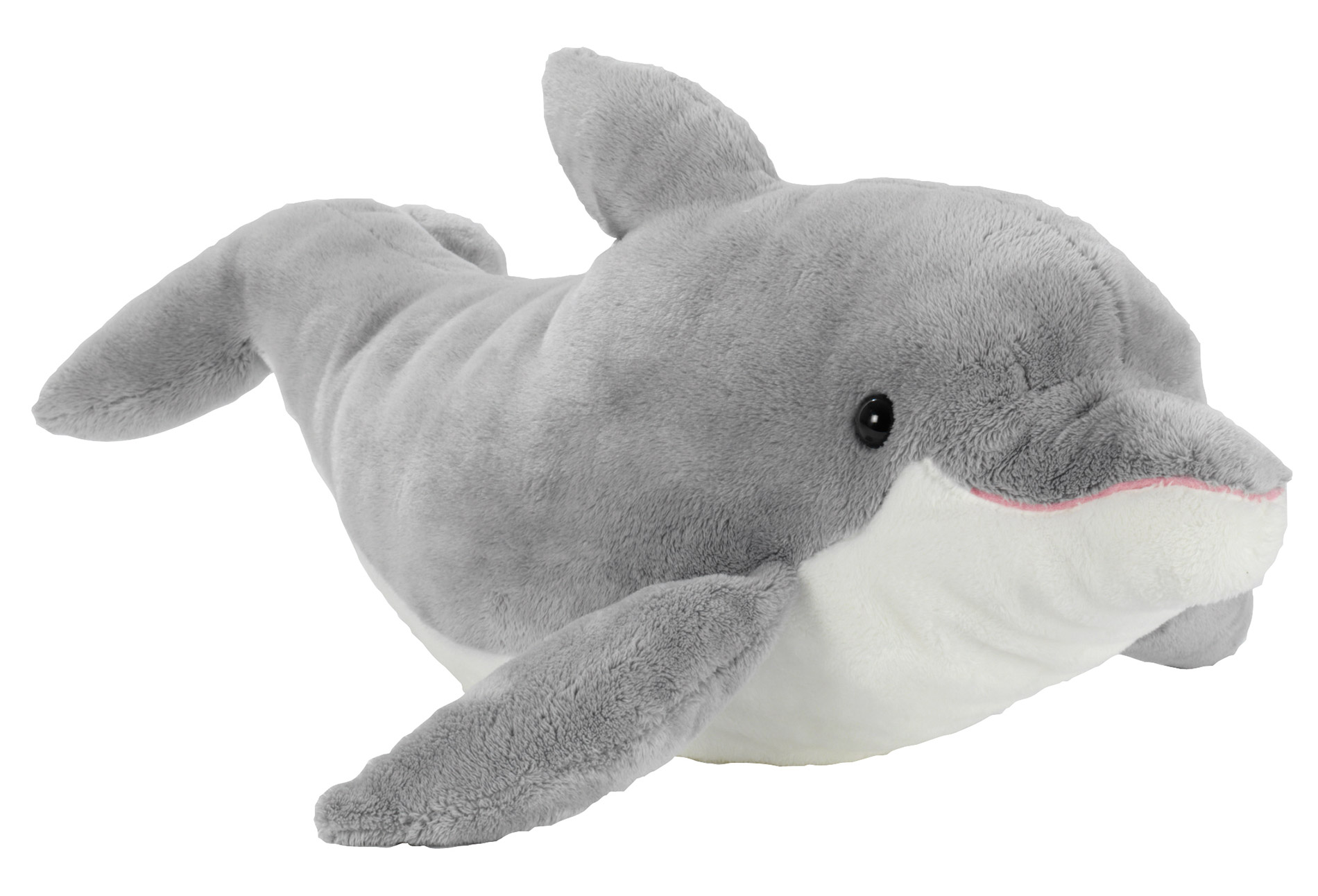 Heunec Delfin 50cm - Plüsch Delfin in grau-weißem Plüsch aus der Misanimo Serie 