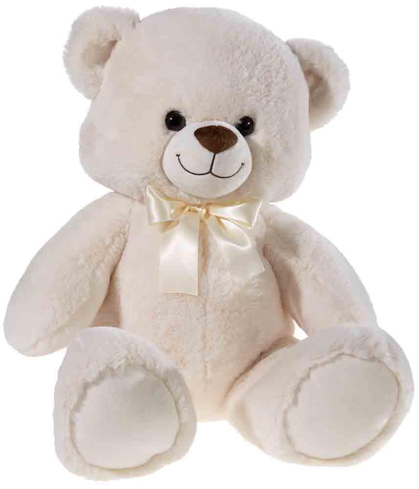 Bär sitzend creme mit Schleife Teddy 55cm