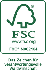 Unsere Kufen sind aus FSC-zertifiziertem Holz gefertigt.