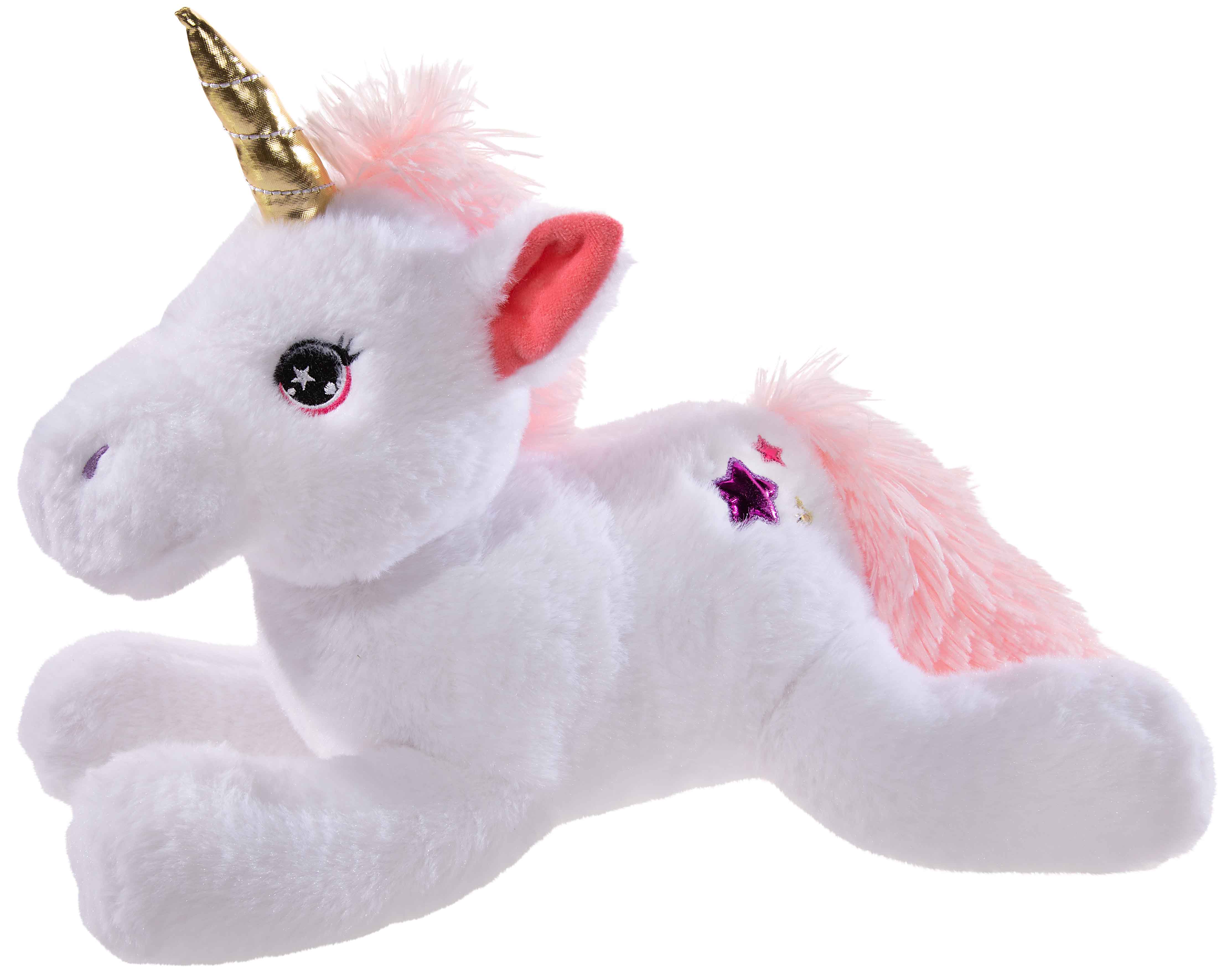 Einhorn weiß liegend 40cm 