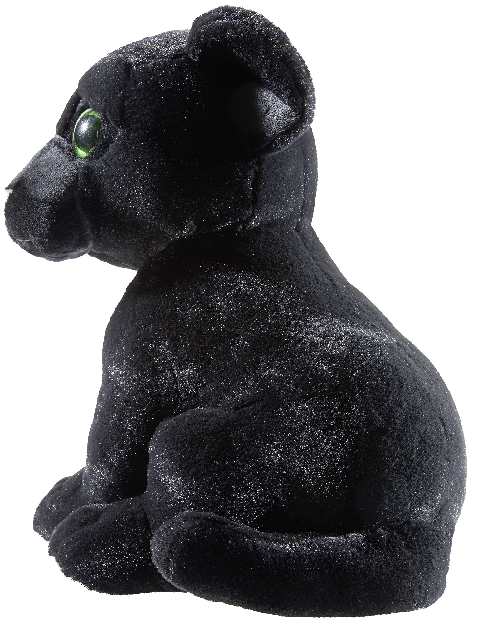 Heunec Panther 45 cm - Plüsch Panther sitzend in schwarz - Detailbild seitlich