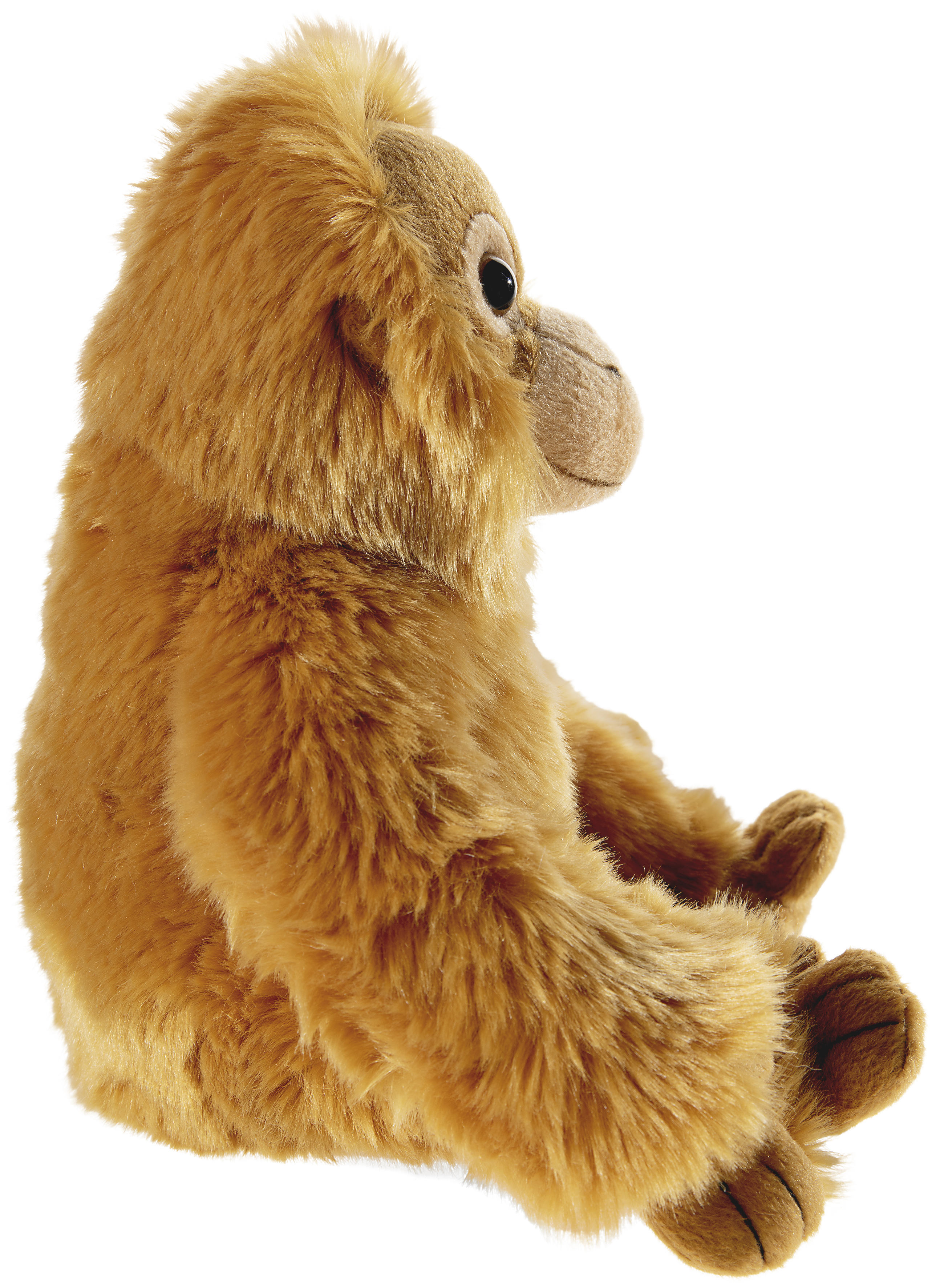 Heunec Affe Orang-Utan 24cm - Plüsch Affe in hellbraunem Plüsch in sitzender Position aus der Misanimo Serie