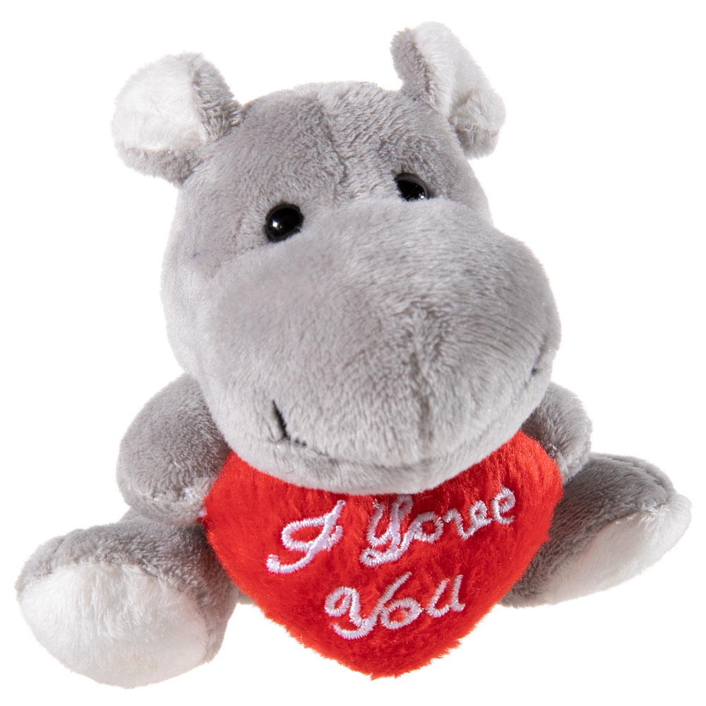 Hippo mit Herz i love you in 10cm Größe