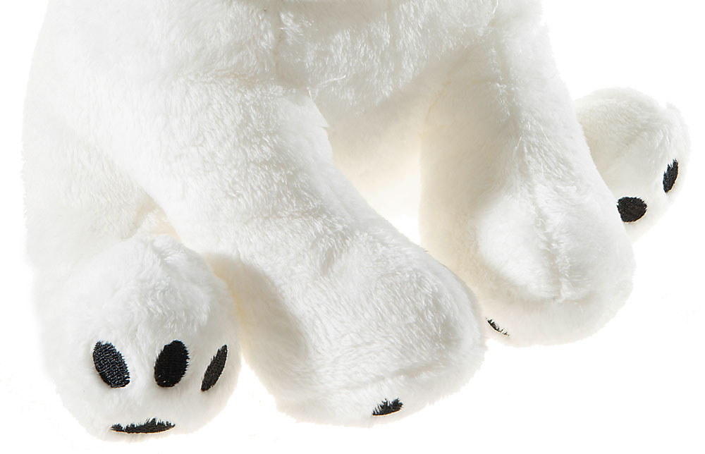 Heunec Kapuzen-Kumpel Eisbär mittel 20cm - Füße